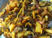 A picture of karela aloo