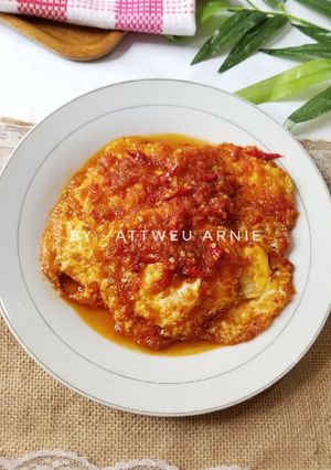 Foto resep Resep telor balado asam manis pedas