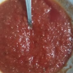 A picture of Pizza sauce.