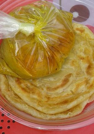 Foto resep Roti maryam+kari ayam