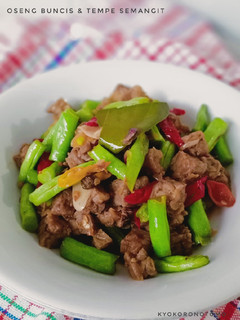 Foto resep Oseng buncis tempe semangit