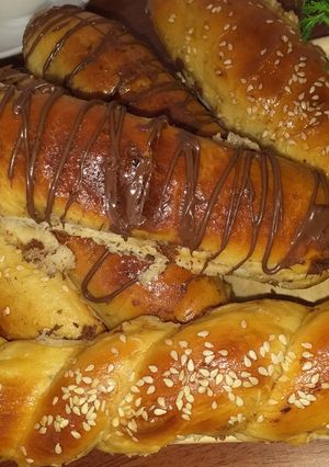 صورة لوصفة بريوش محشي بالشوكولاتة 🥖🍫