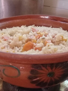 Una foto de Arroz blanco 🍚