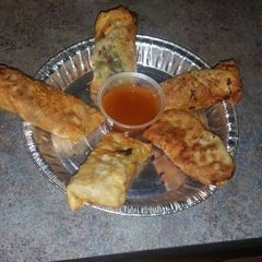 A picture of Soul Rolls (soul food egg rolls).
