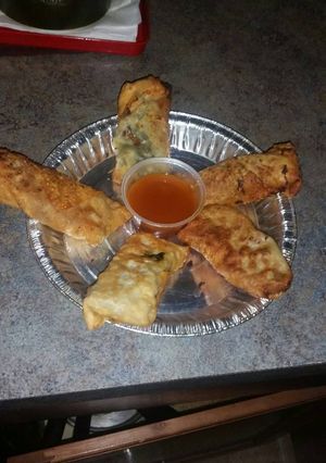 A picture of Soul Rolls (soul food egg rolls).