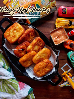 Foto resep Chessy Hash Browns 예르다 (MPASI 18m+) 🥔