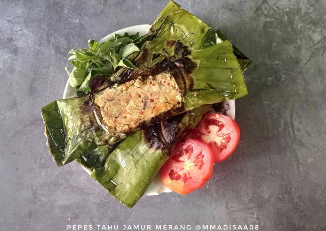 Pepes Tahu Jamur Merang