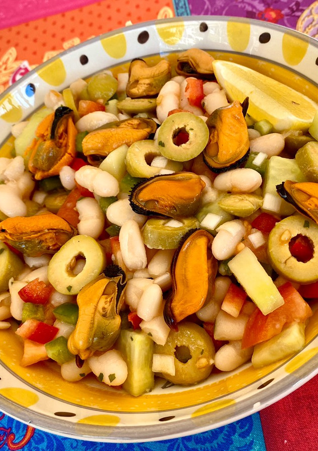 Una foto de Salpicón de Alubias y Mejillones