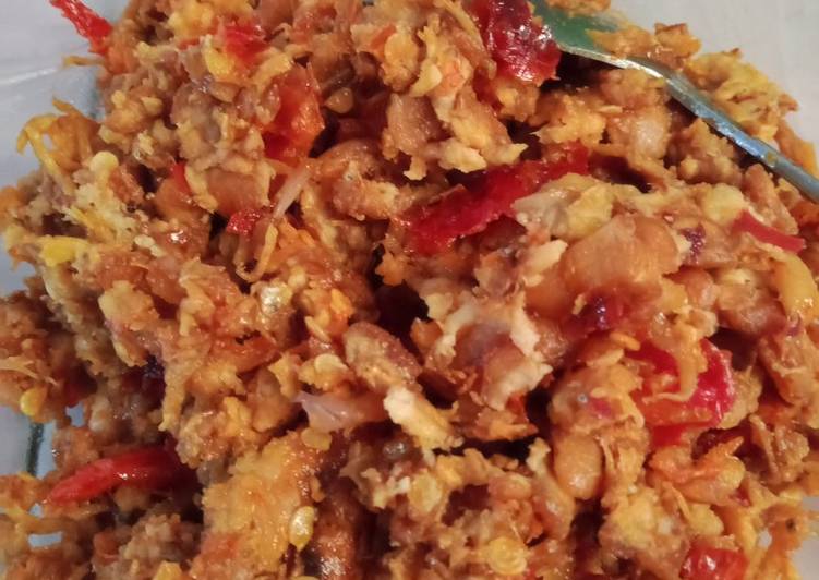 Bagaimana Membuat 63.19 sambel tempe teri nasi Anti Gagal