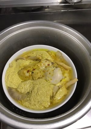 รูปของ ห่อหมกอกไก่ใส่เห็ดฟาง