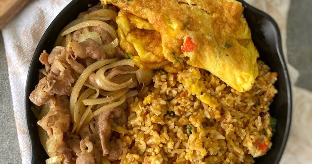 Resep Nasi  goreng korea  simple oleh Phie Kitchen Cookpad