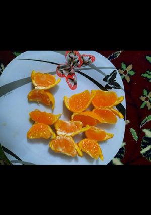 عکسی از دستور 💙تزئین میوه💙🍊