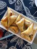 Empanadas de pollo en masa filo