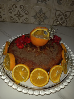 عکسی از دستور کیک پرتقالی