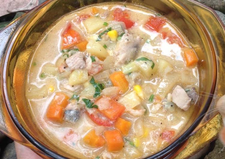 Bagaimana Menyiapkan Hobi Makan Chowder Anti Gagal