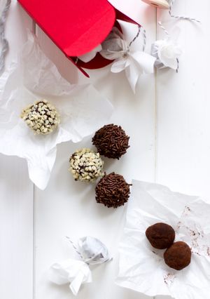 Una foto de Trufas de chocolate