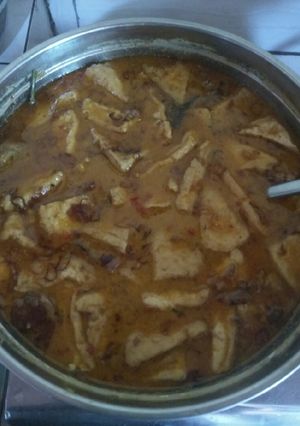 Foto resep Semur ayam tahu santan