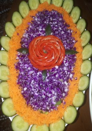 عکسی از دستور تزیین سالاد فصل🍅