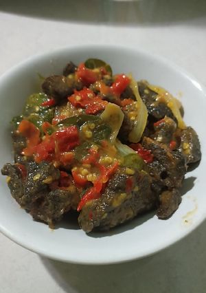 Foto resep Paruh sapi Balado