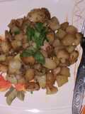 Garlic water chest nuts (Singhada)