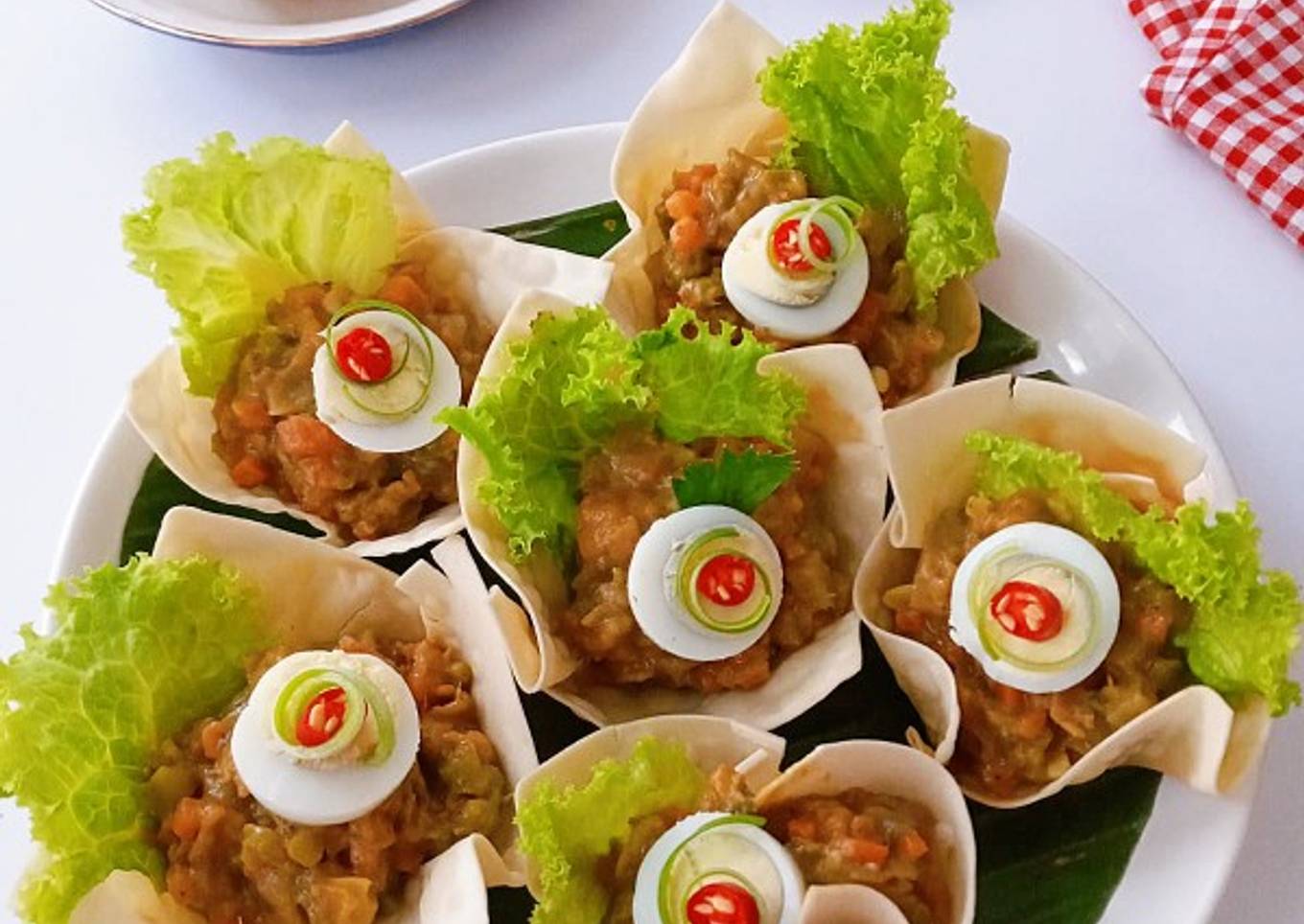 Resep Pangsit Goreng Isi Ragout Peda Anti Gagal