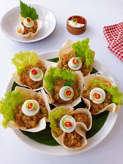 Foto resep Pangsit Goreng Isi Ragout Peda
