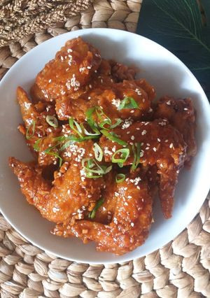 Foto resep 2. SWEET AND SPICY KOREAN FRIED CHICKEN