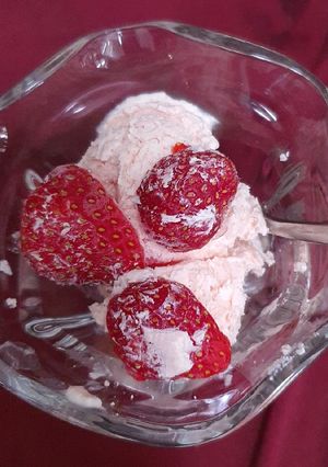 Foto resep Ice cream strawberry keto