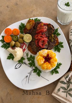 عکسی از دستور کباب تابه لایه ای