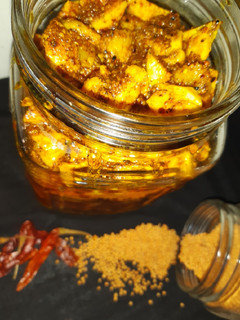 A picture of Aam ka instant kucha achaar.