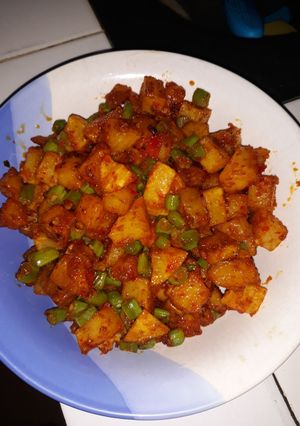Foto resep Kentang Buncis Balado