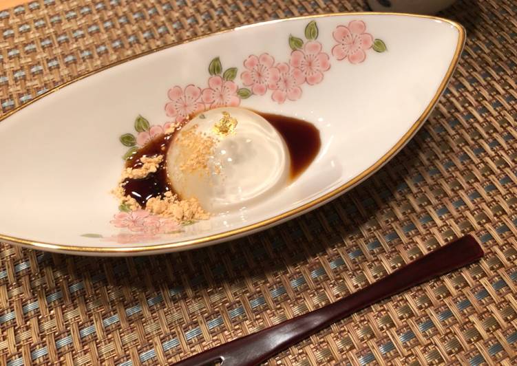 Recipe of Favorite Japanese Raindrop Cake-Mizu Shingen Mochi-