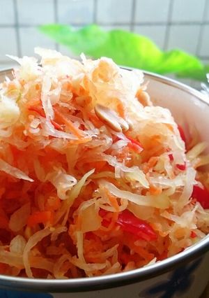 泰式涼拌木瓜絲 的食譜成品照片