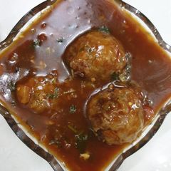 A picture of Veg Manchurian.