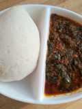 Tuwo and miyan zogale