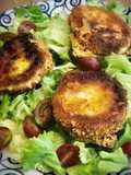 Ensalada tibia de rulo de cabra
