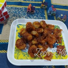 A picture of Cornflour coated Fried Prawns.