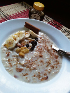 A picture of Oats with Cinnamon.