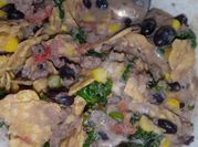 A picture of ground beef kale