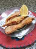 Milanesas de pescado rellenas con morrón ahumado