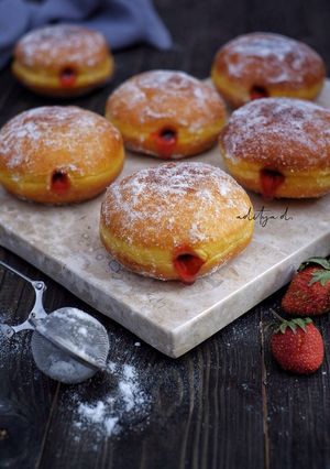 Foto resep Pumpkin Bomboloni 1x proofing