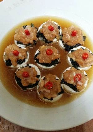 Foto resep Tahu kukus ayam saos tiram
