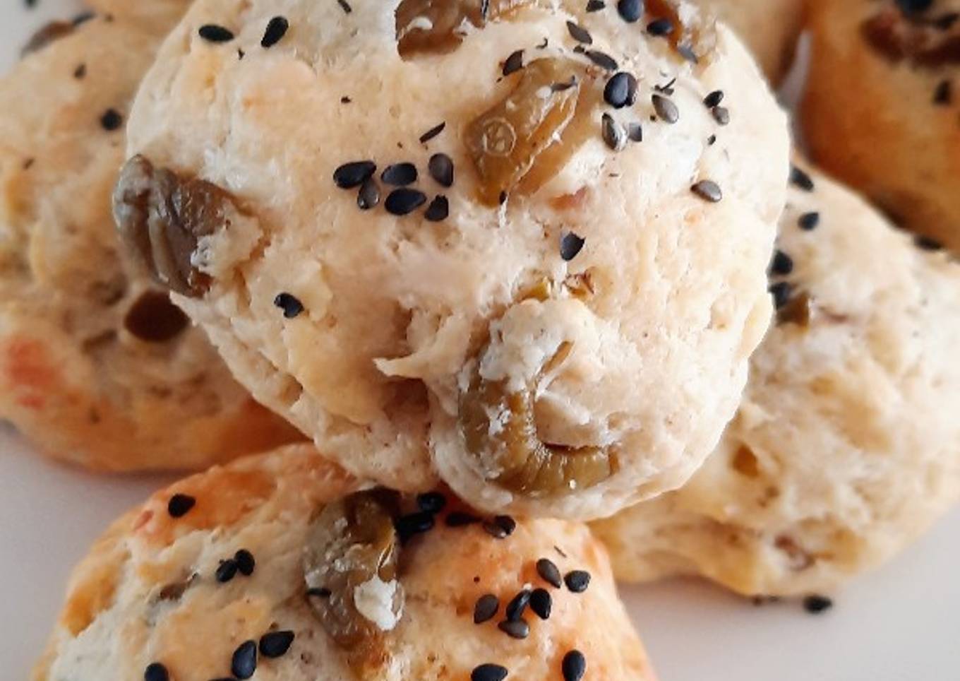 Cookies salés olives vertes et feta