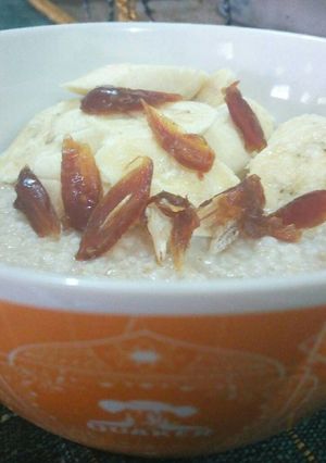 Foto resep Oat pisang + kurma