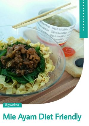 Foto resep Mie Ayam dari telur homemade kuah kaldu jamur - DEBM | Keto