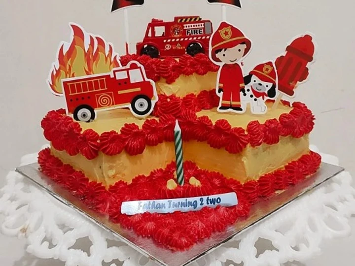 Cara Mudah Membuat Resep  Birthday Cake Pemadam Kebakaran yang Bisa Manjain Lidah, Bisa Manjain Lidah