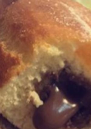 صورة لوصفة دونات بحشوه النوتيلا 🍴