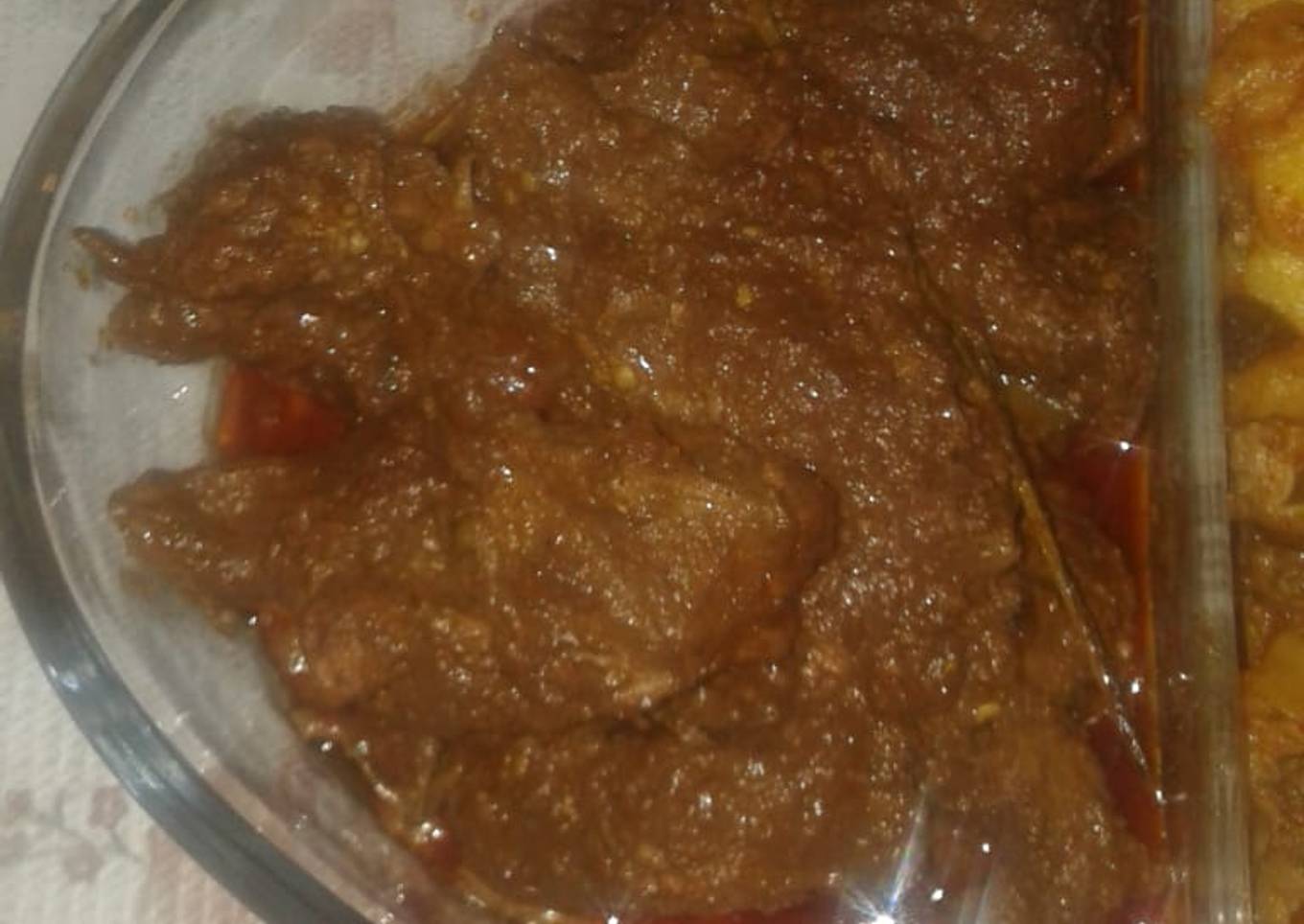 Rendang sapi bumbu instan