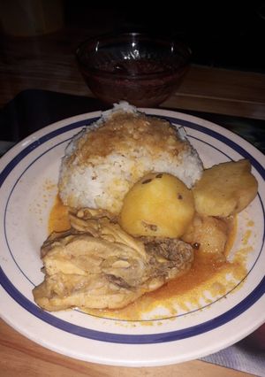 Una foto de Guiso de pollo picante