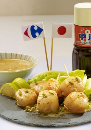 【家樂福廚房】日式醬x風味干貝 的食譜成品照片